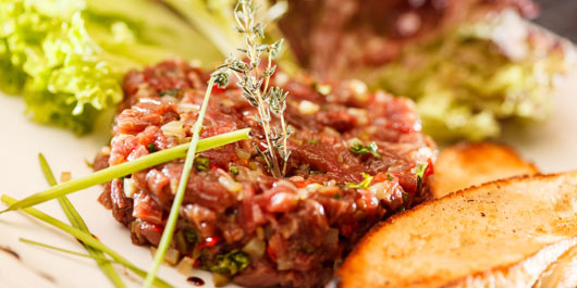 Tartare de bœuf au couteau